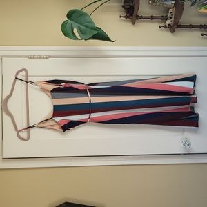 Lulu's striped slip dress